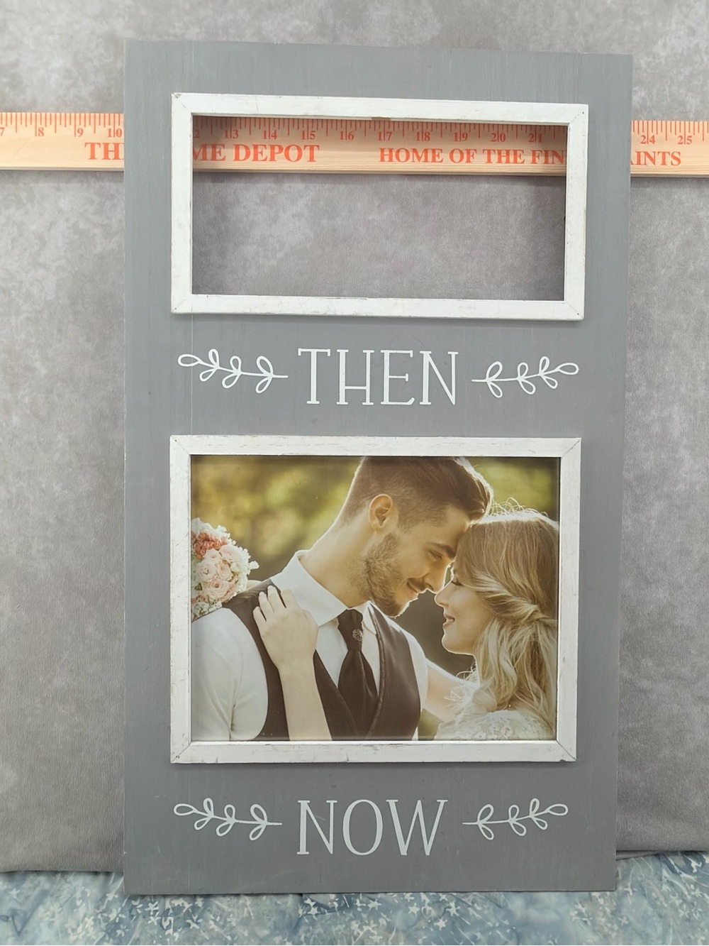 Then & Now Gray Photo Frame Collage